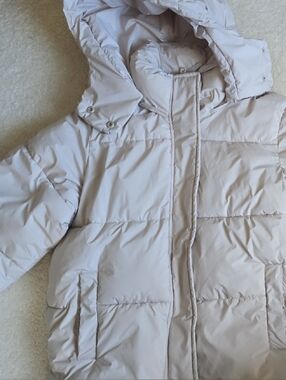New With Tags, Medium, Soft Ivory, Garage  Hooded Puffer Jacket